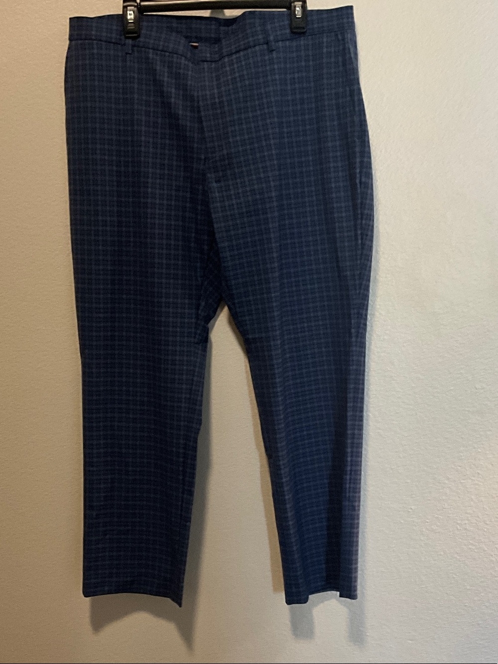 Tommy Hilfiger Navy Blue Plaid Pants
